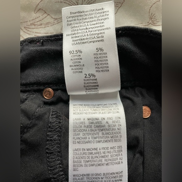 Mother The Cha Cha Fray Not Guilty Black Jeans 24 Crop Flare Ruffle Classic - Picture 8 of 12